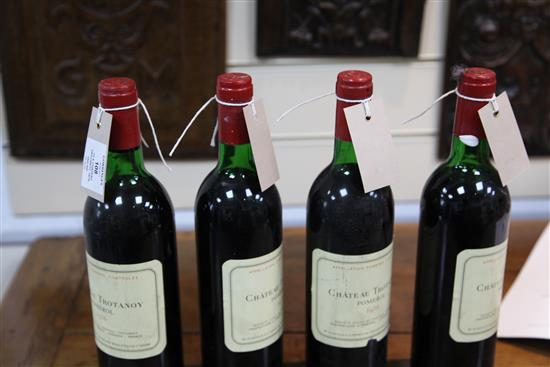 Twelve bottles of Chateau Trotanoy, Pomerol, 1978.